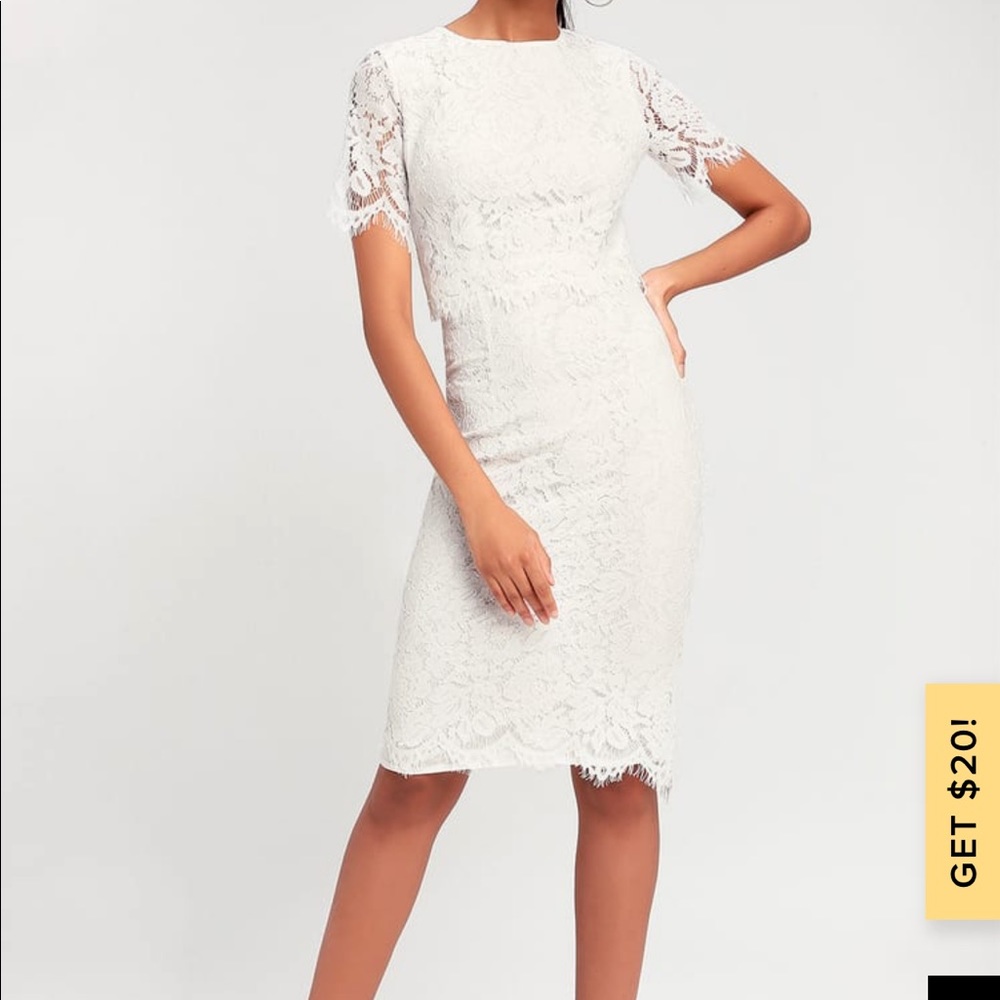 Lulu’s lace fitted dress size M